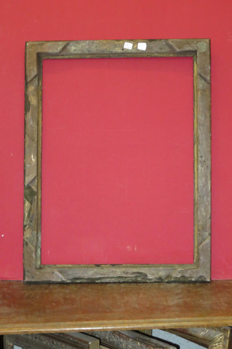 Cadre époque 18 ème En Bois Doré.-photo-4