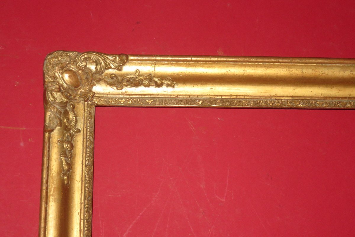 19th Century Frame, In Golden Wood.-photo-2