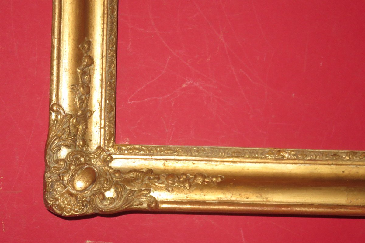 19th Century Frame, In Golden Wood.-photo-1