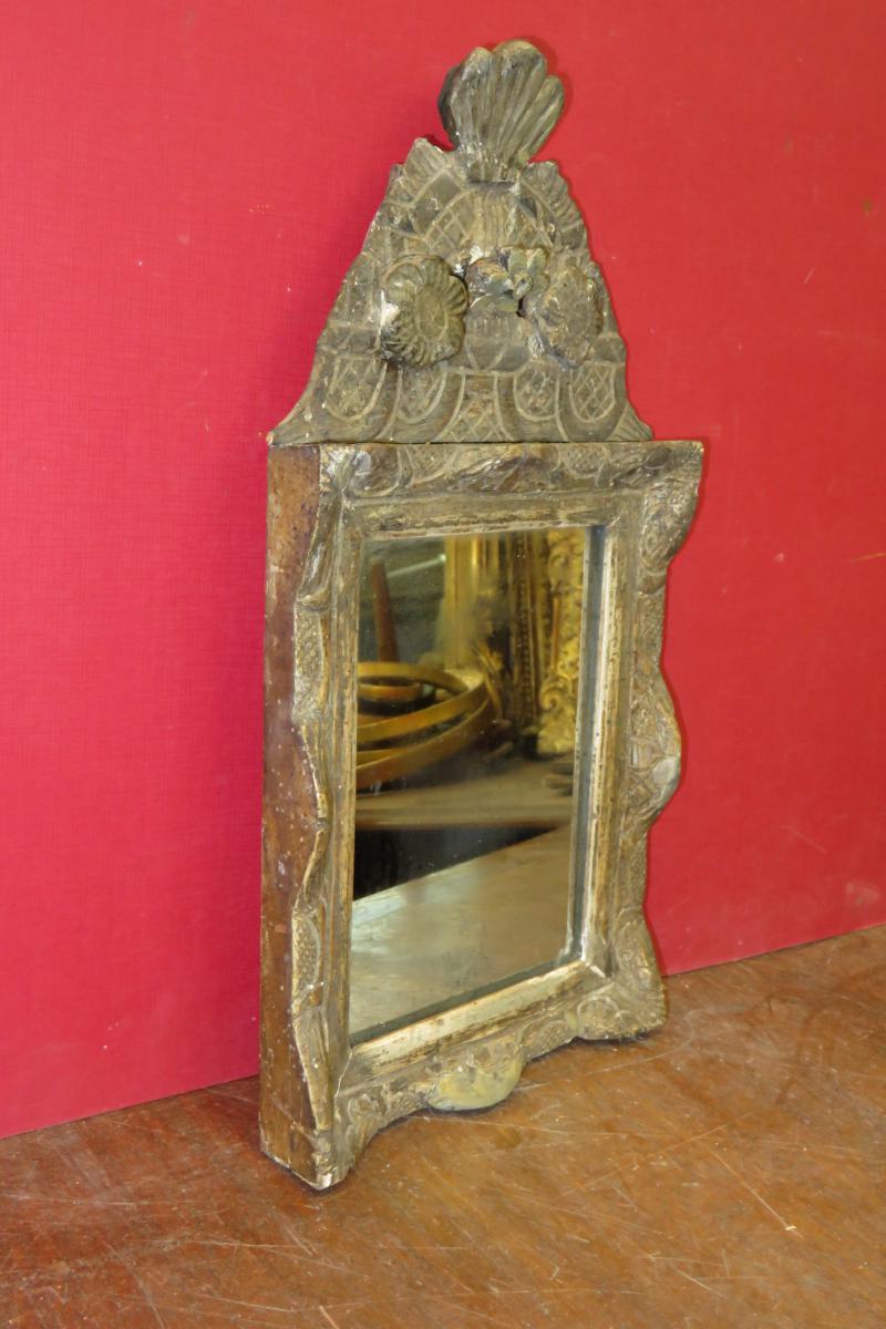 Small Mirror Silver, 18th Time, Louis XIV.-photo-3