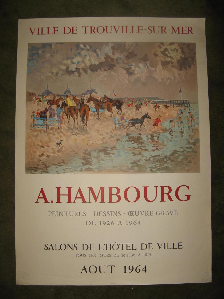 Affiche d'Exposition De Peintre, Hambourg, 1964.