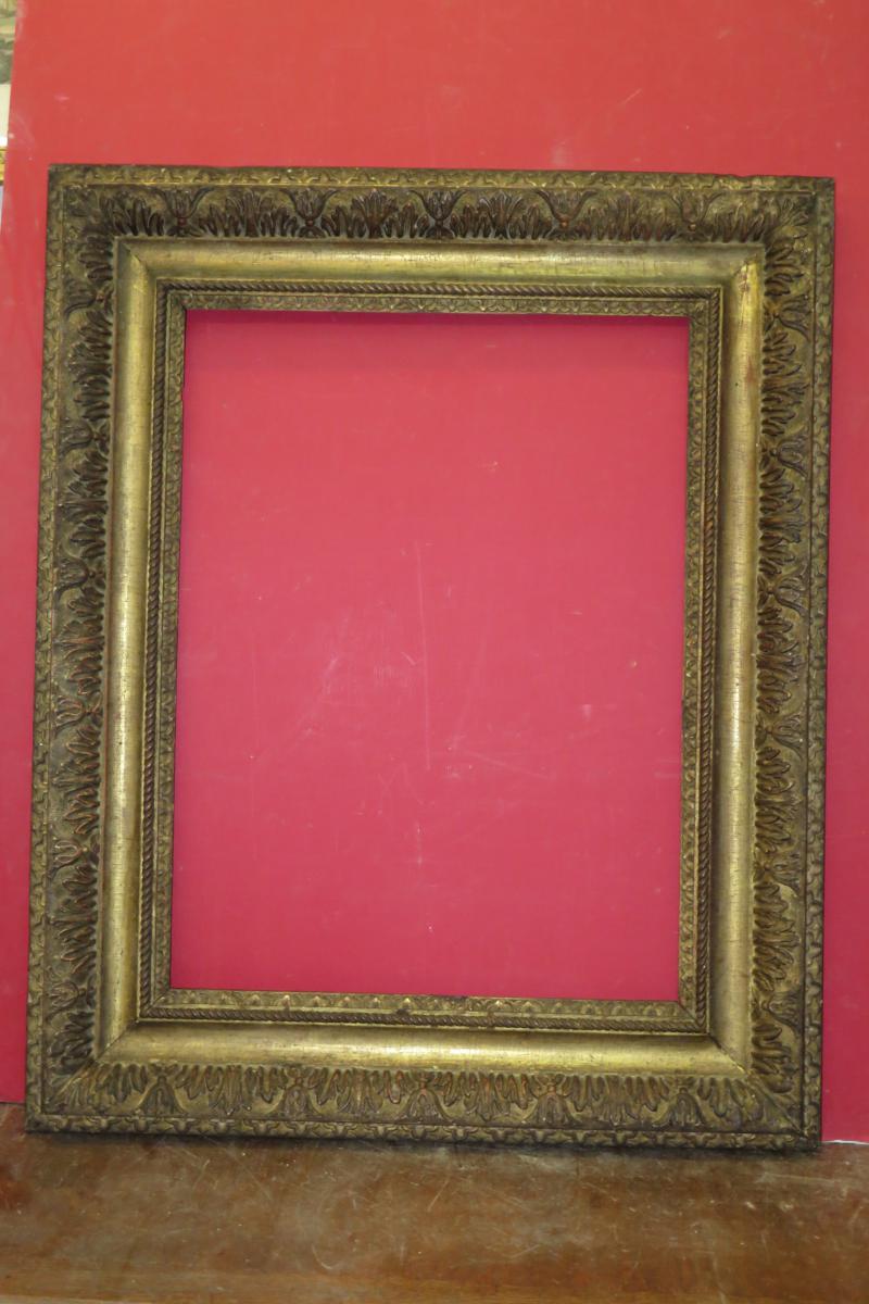 Frame 17th Time, Louis XIII In Golden Wood.