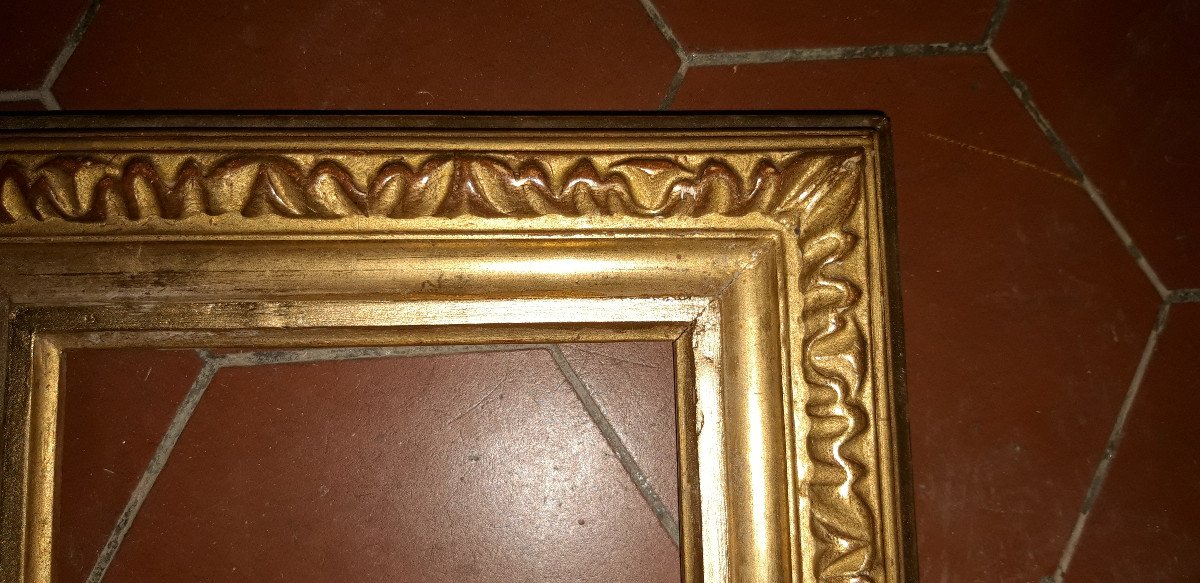 Late 18th Century Frame, In Golden Wood.-photo-3