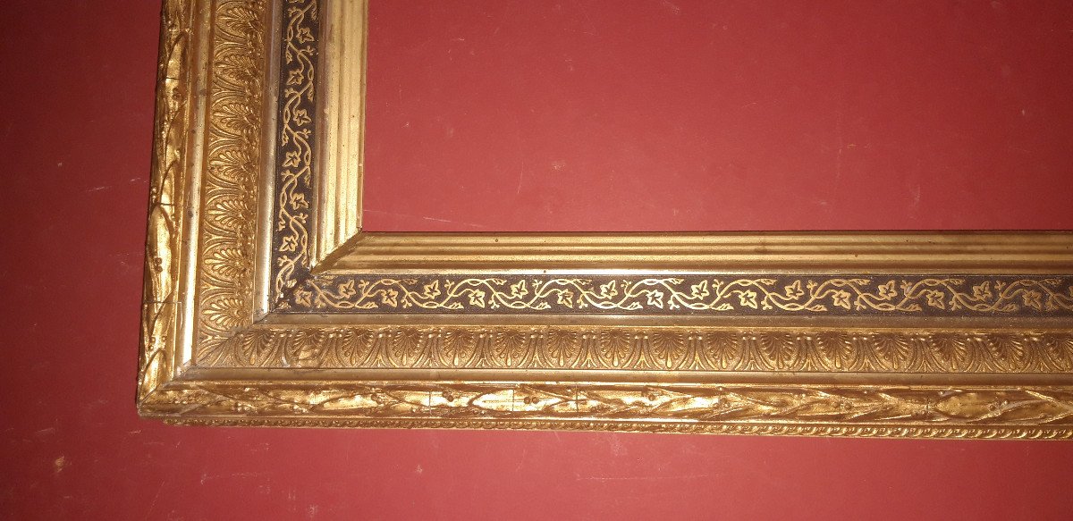 19th Century Frame, In Golden Wood.-photo-1