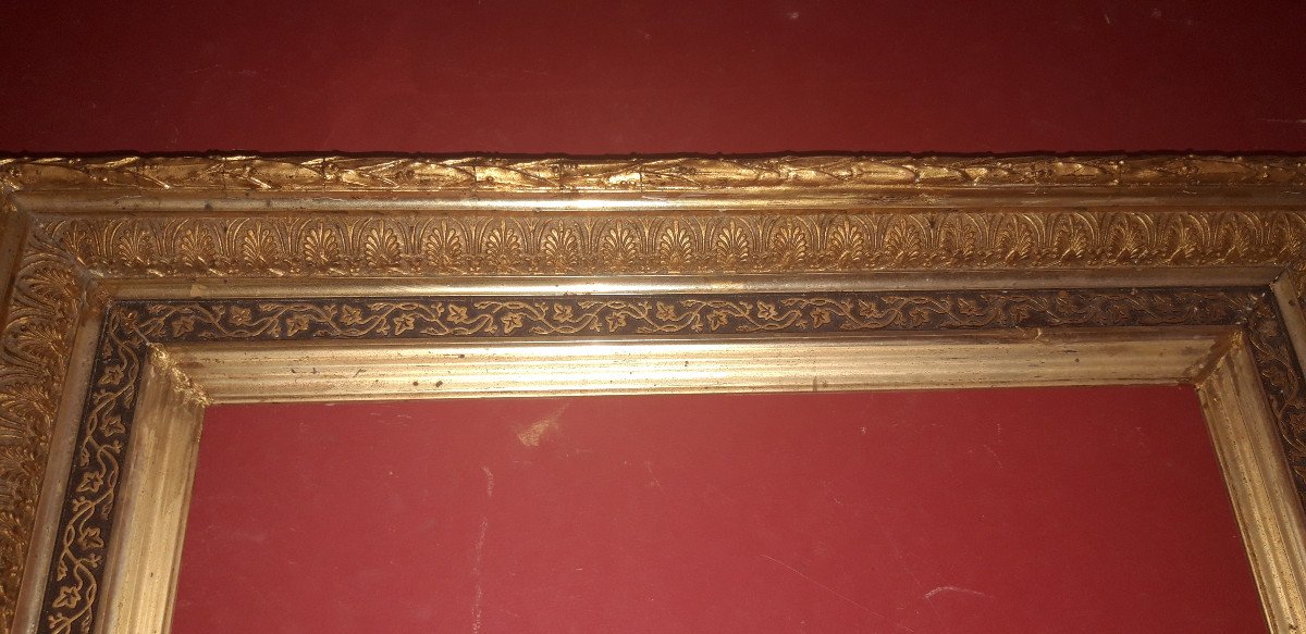 19th Century Frame, In Golden Wood.-photo-2