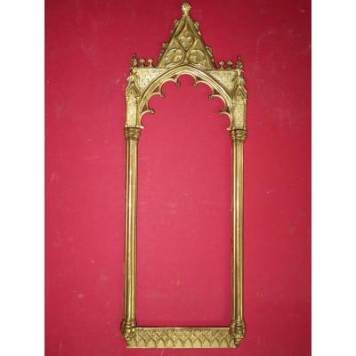 Frame Gothic Style, 19th Time, In Golden Wood.