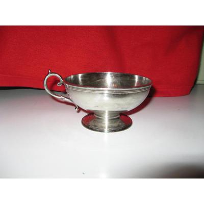 Coupe Avec Anse Toute En Argent Début 20ème.