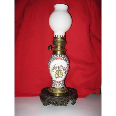 With Chinese Oil Lamp Wick, Late 19th.