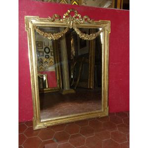 19th Century Mirror, In Golden Wood.