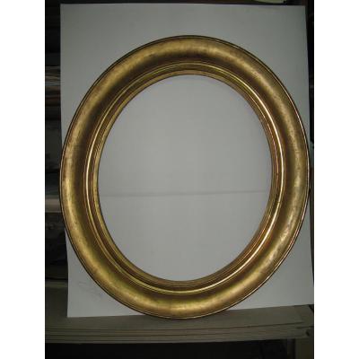 Oval Frame, The 19th Time In Golden Wood.