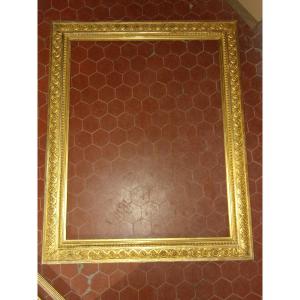 Grand Cadre époque 19ème, en bois doré.