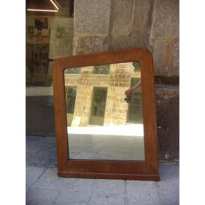Art Deco Wooden Mirror, Early 20th Century.