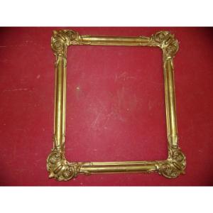 19th-century-style Frame, Made Of Gilded Wood.