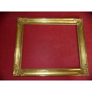 19th-century-style Frame, Made Of Gilded Wood.