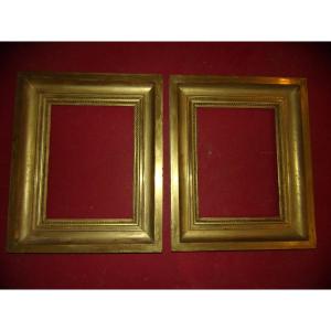 Pair Of 19th-century Gilded Wood Frames.