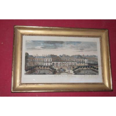 Le Palais Royal, Vue d'Optique époque 18ème.