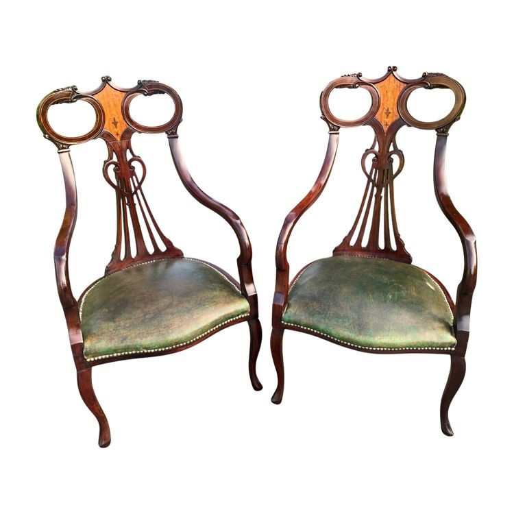 Pair Of English Armchairs