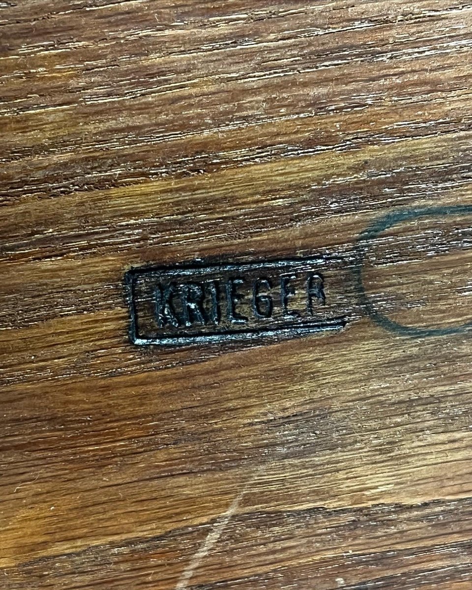 Coiffeuse De Style Louis XV Signée Au Fer Krieger-photo-1