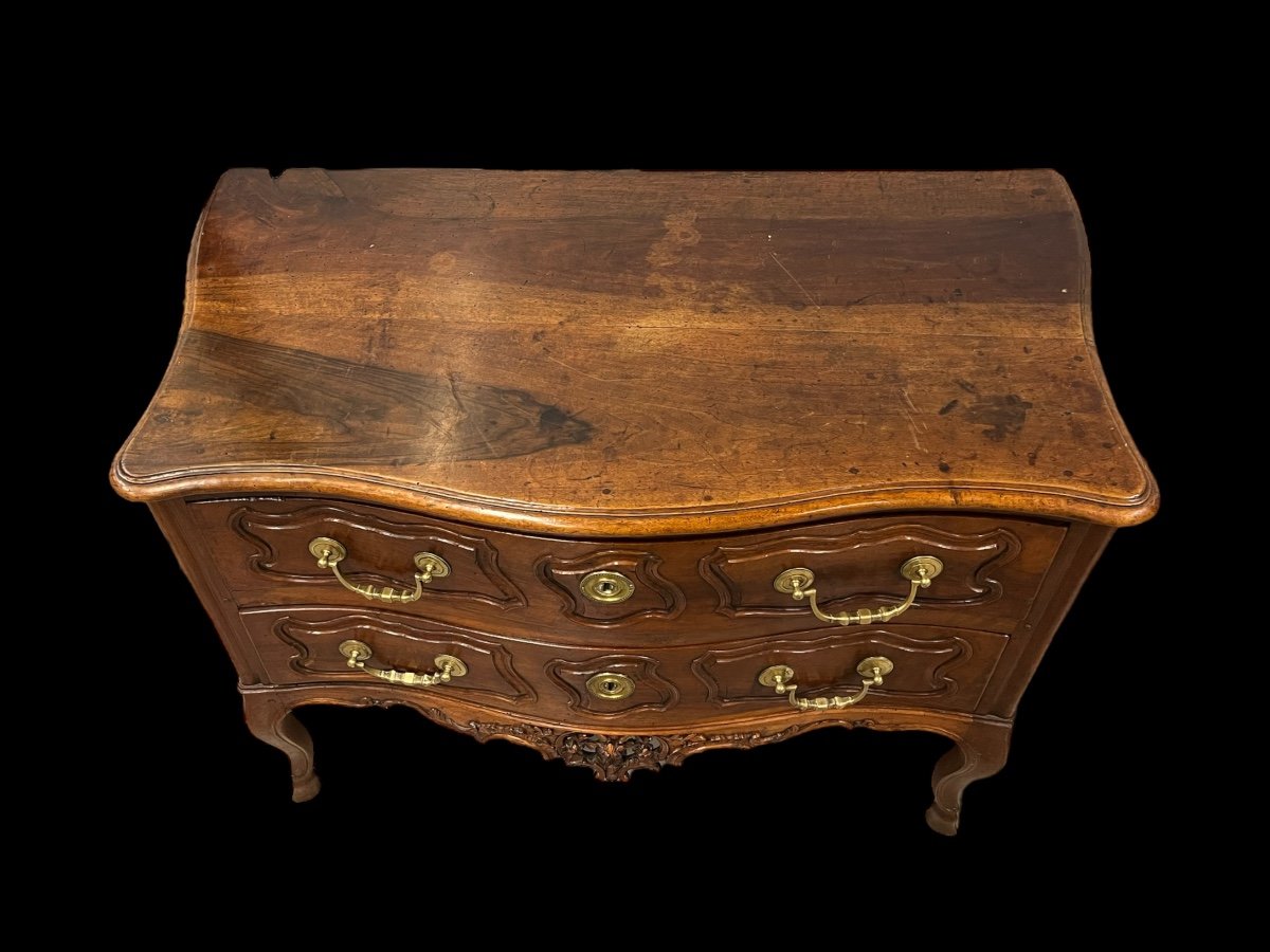 Commode Provençale En Noyer  D’époque Louis XV-photo-2