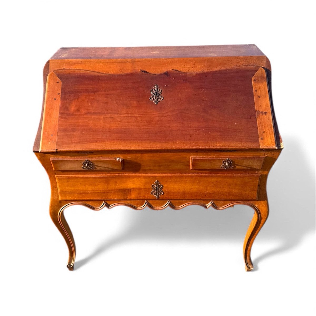 Bureau de pente en merisier époque XVIIIeme-photo-2