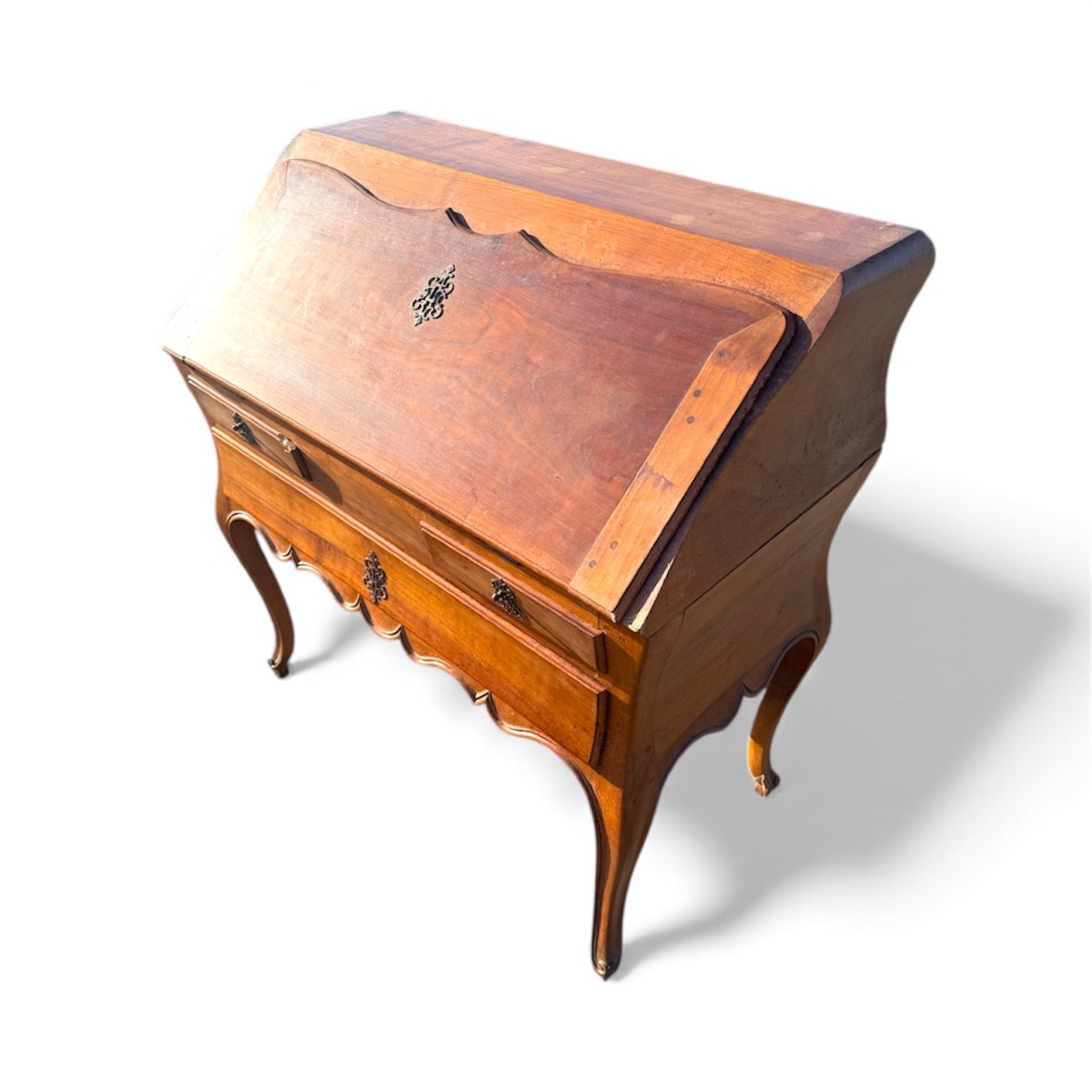 Bureau de pente en merisier époque XVIIIeme-photo-4