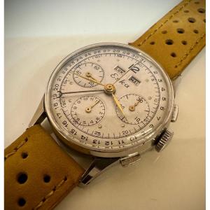 Eska Triple Calendar 3-counter Chronograph 