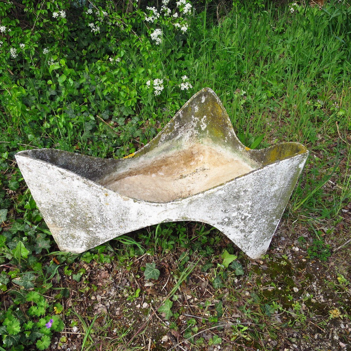 Pair Of Planters By Willy Guhl Called "molars", Eternit Ag/elo 1954-photo-3