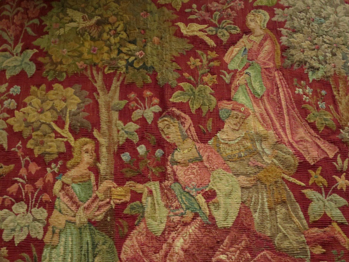 Proantic: "the Ruby Box" Tapestry By Le Mur Du Nomad, 4/8