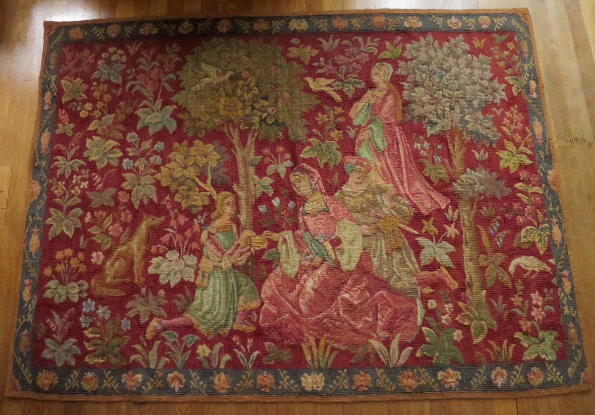 Proantic: "the Ruby Box" Tapestry By Le Mur Du Nomad, 4/8
