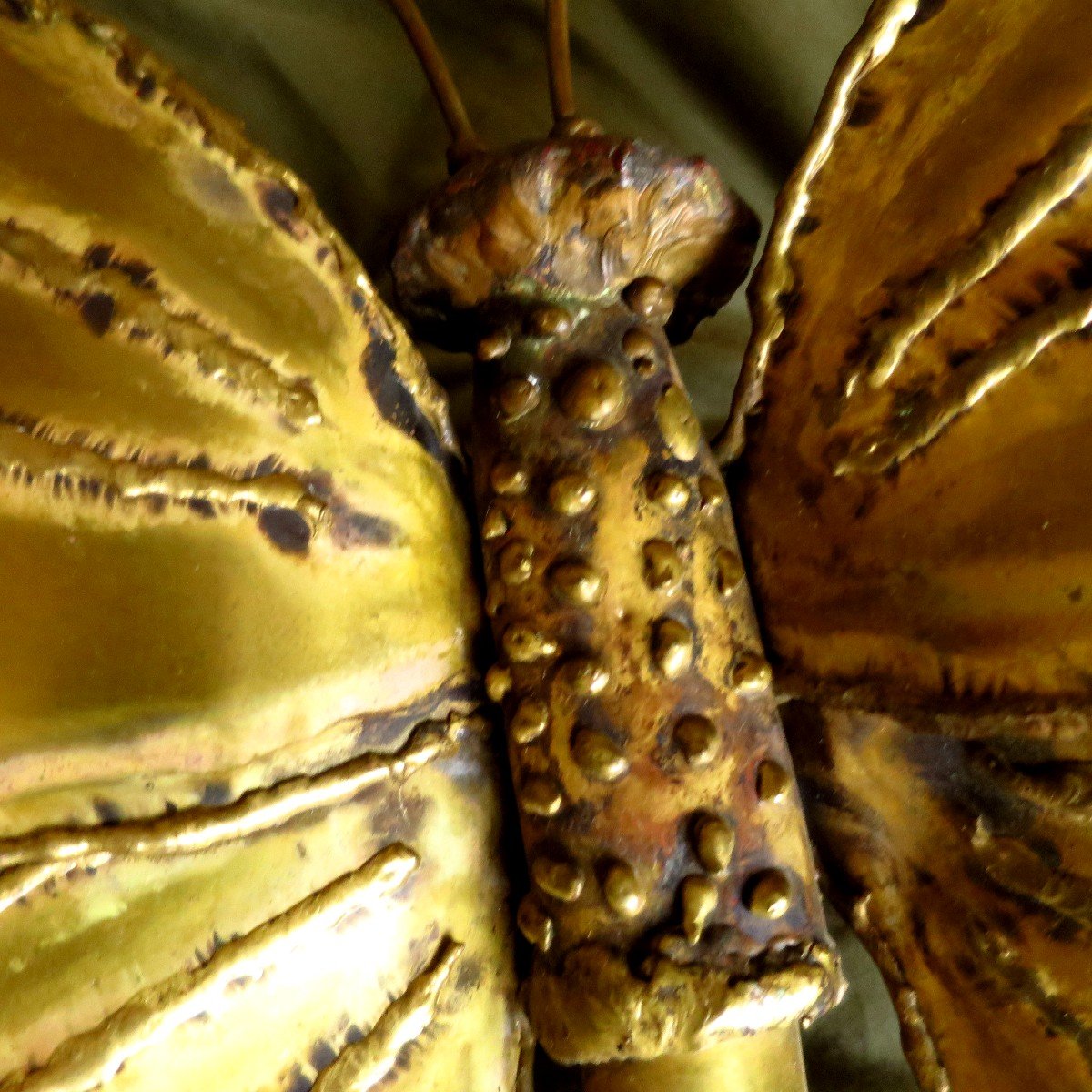 Vintage Decorative Brass Butterfly, 1970s-photo-4