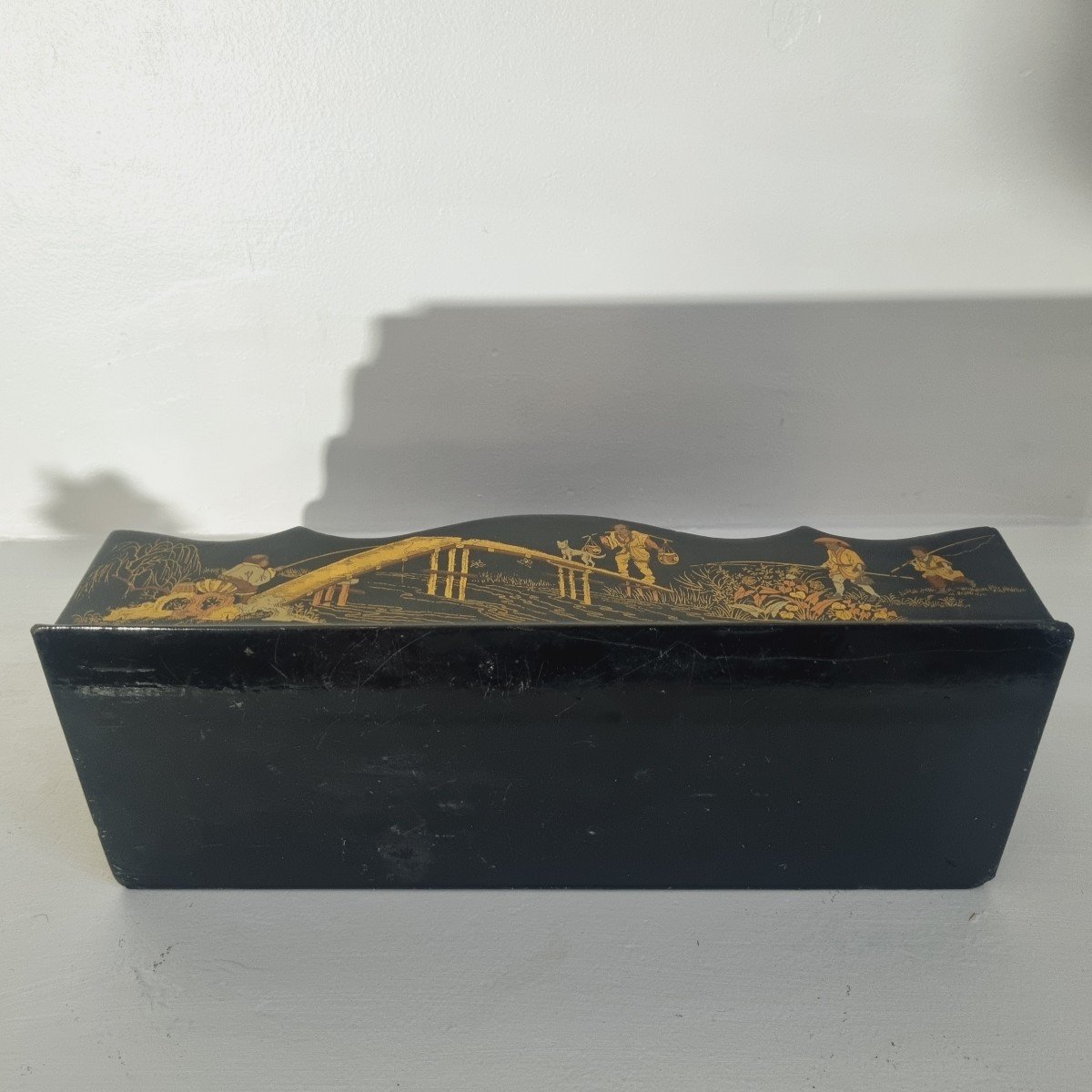 Porte lettre Napoléon III à  décor chinoisant-photo-3