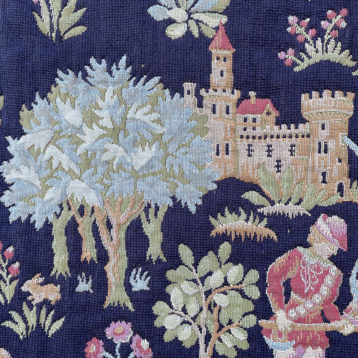 Tapisserie des Louvières JP Paris, scènes médiévales,  XX°-photo-3