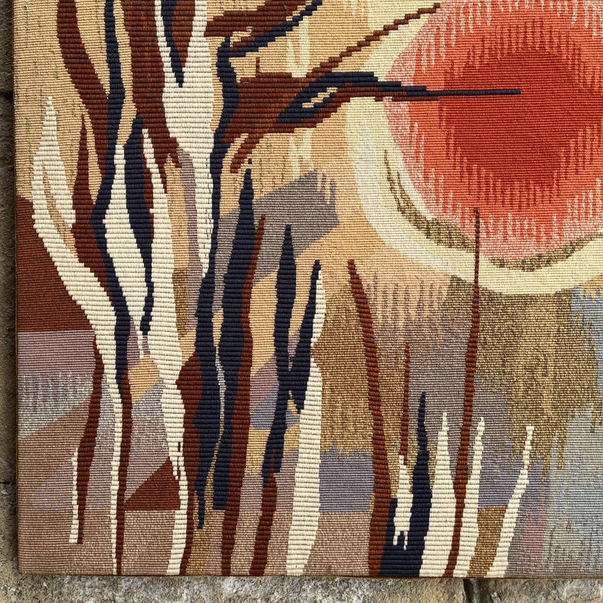 ”autumn Evening” Tapestry By Thérèse Le Guen  In Gros Point-photo-2