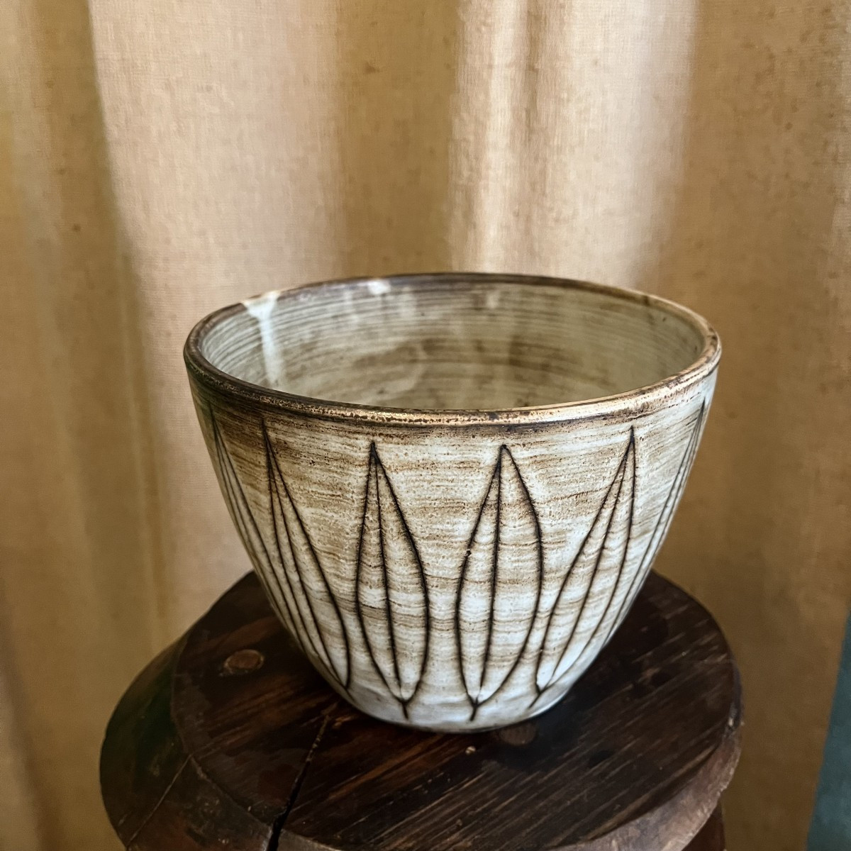 Coupe de Jacques Pouchain signée L’Atelier Dieulefit, circa 1960-photo-2
