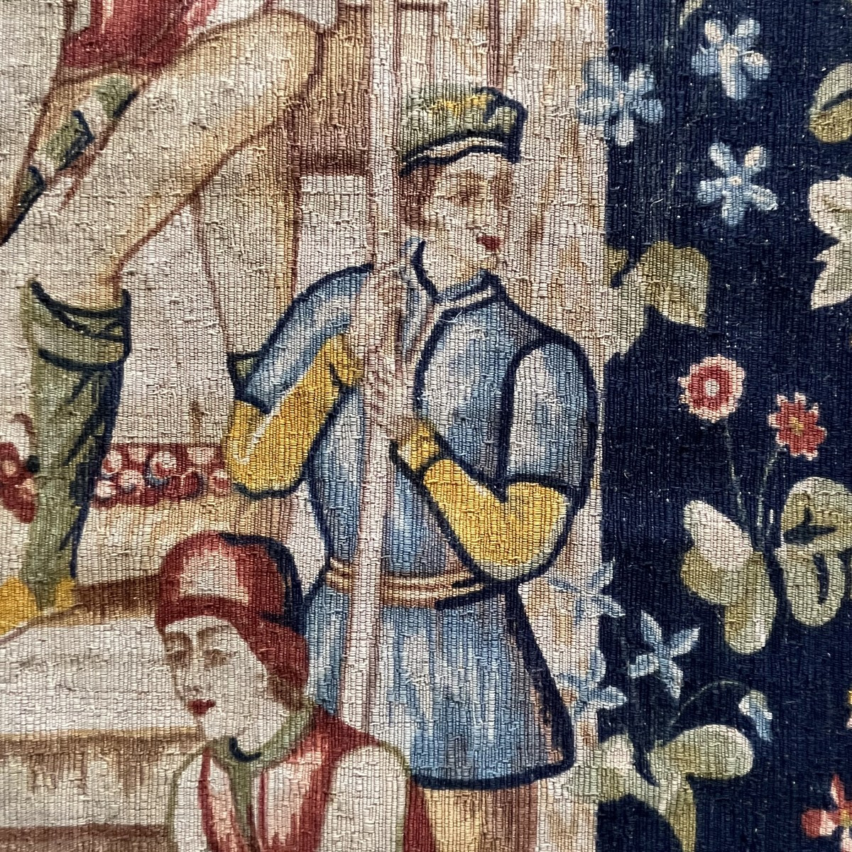 Tapisserie "Les vignerons" de la manufacture Robert Four à Aubusson -photo-1