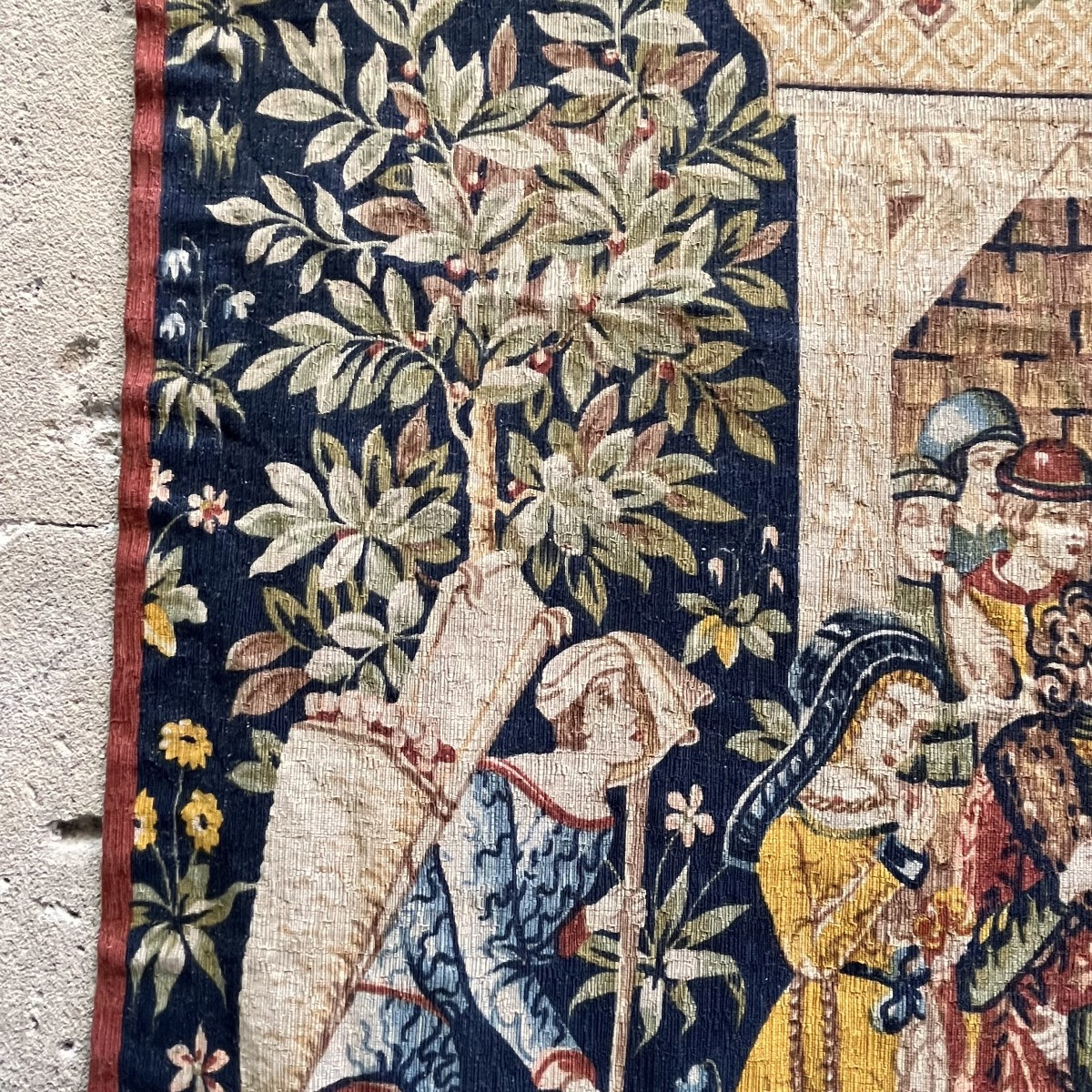 Tapisserie "Les vignerons" de la manufacture Robert Four à Aubusson -photo-3