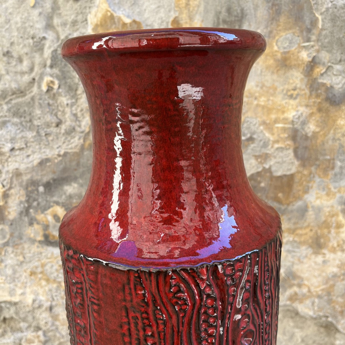 W. Germany Ceramic Vase From The 1950s-photo-1