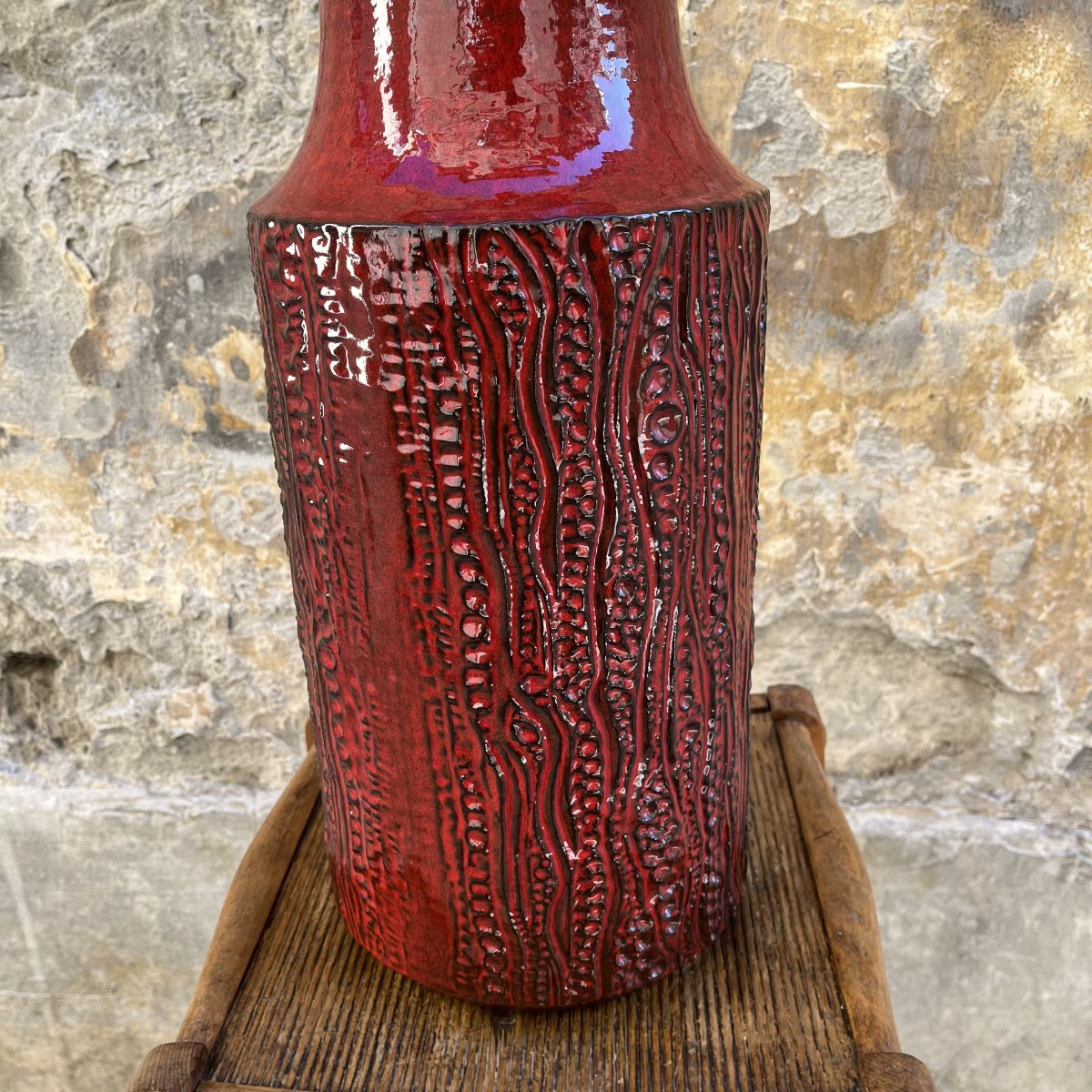 W. Germany Ceramic Vase From The 1950s-photo-2
