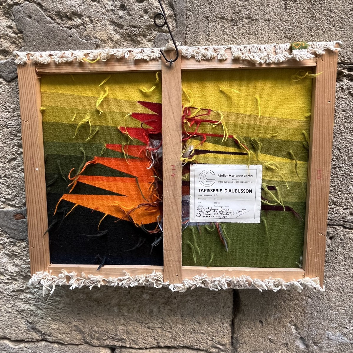 Tapisserie d’Aubusson de Marianne Caron ”Dodie”-photo-3