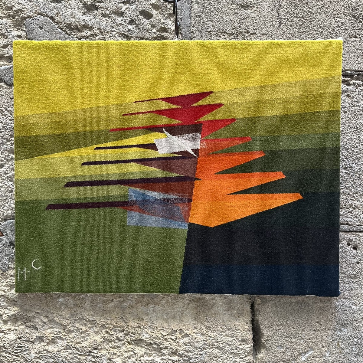 Tapisserie d’Aubusson de Marianne Caron ”Dodie”