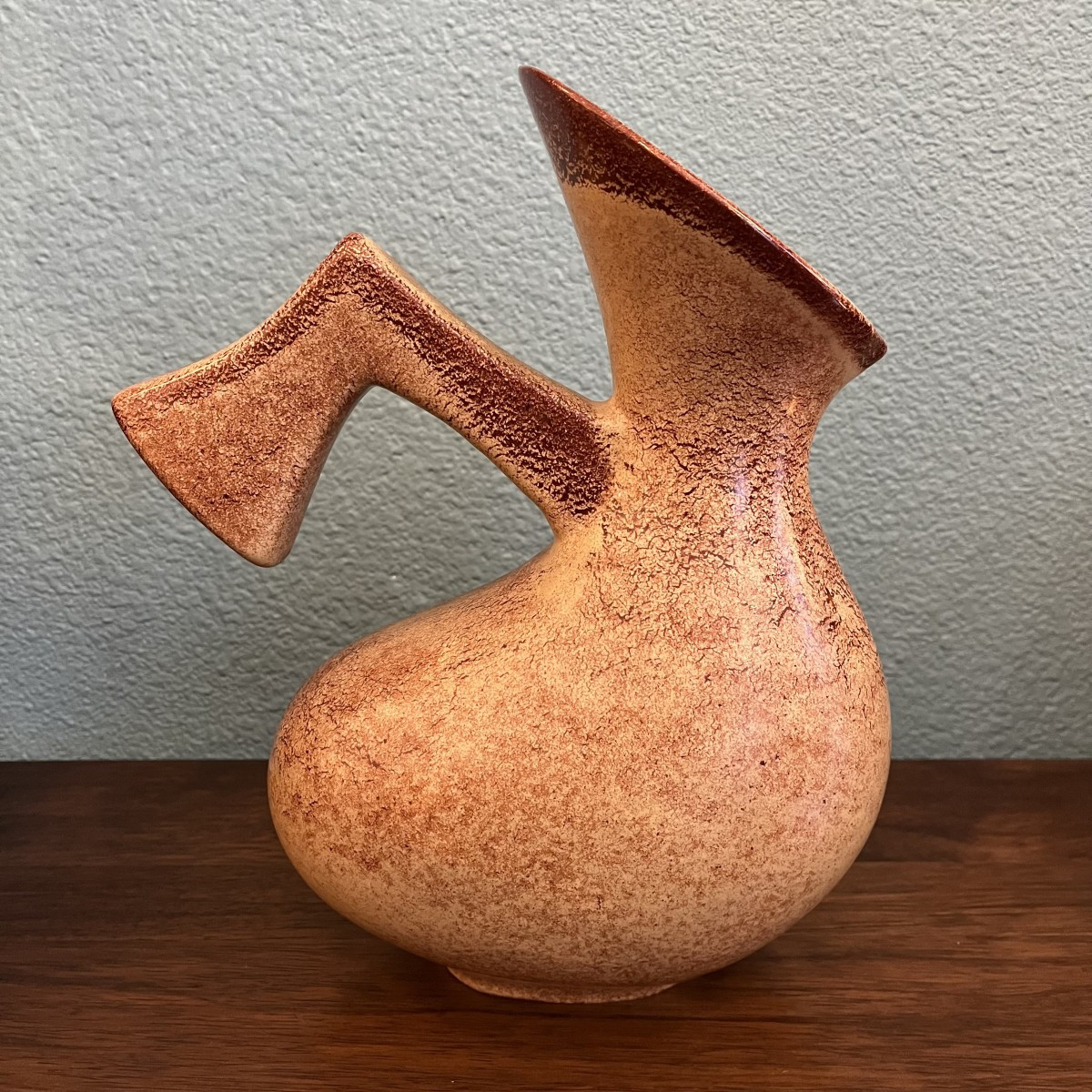 Vase, Ceramic Pitcher By Roberto Rigon For Bertoncello, Italy, 1960-70-photo-1