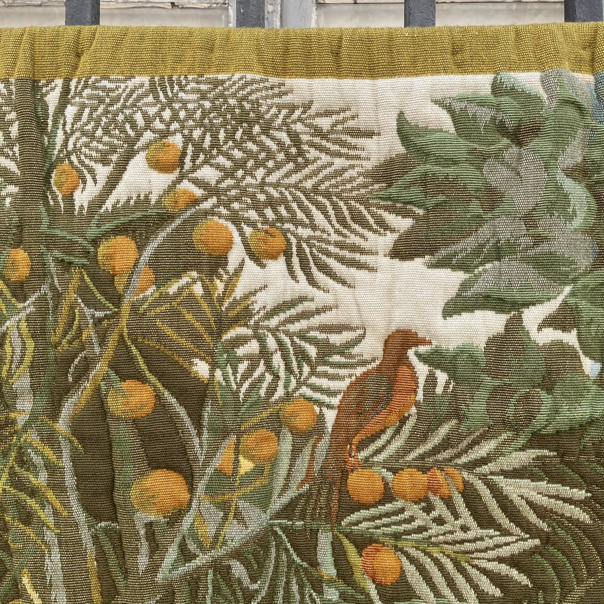 Tapisserie ”Forêt tropicale”, métier Jacquard circa 1960-70 -photo-6