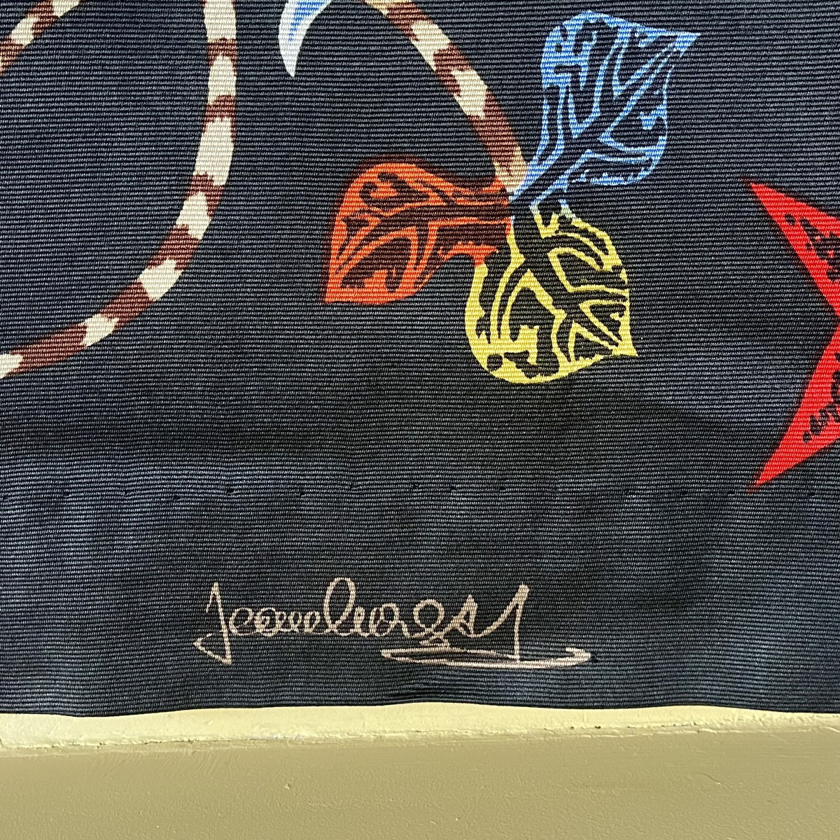 Tapisserie sérigraphie Bosquet de Jean Lurçat circa 1950-photo-2