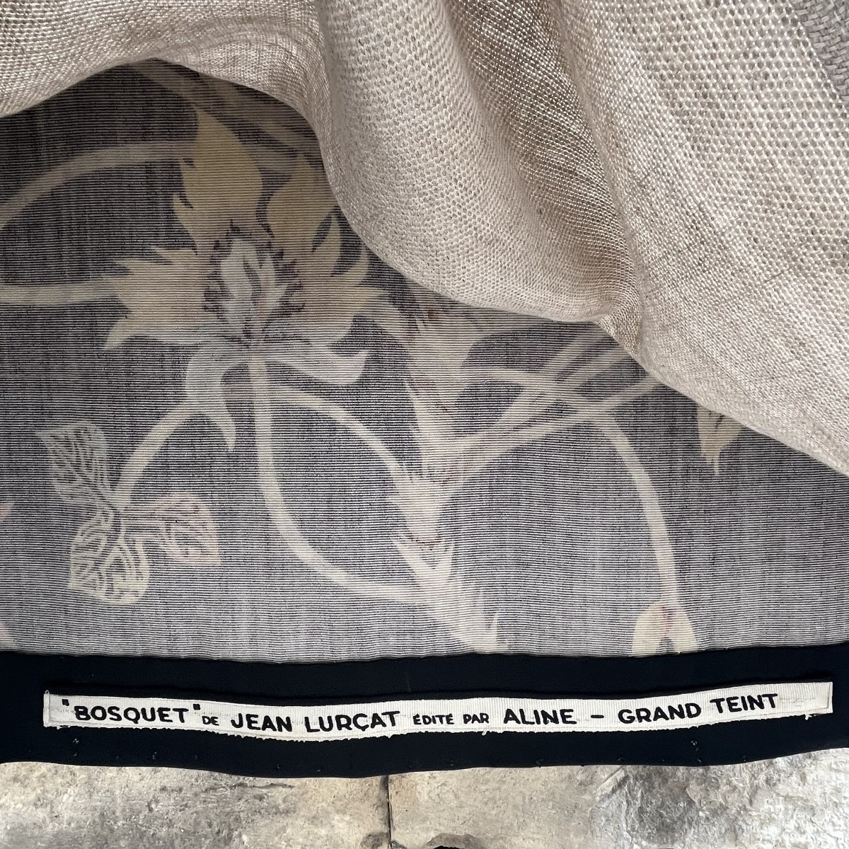 Tapisserie sérigraphie Bosquet de Jean Lurçat circa 1950-photo-5