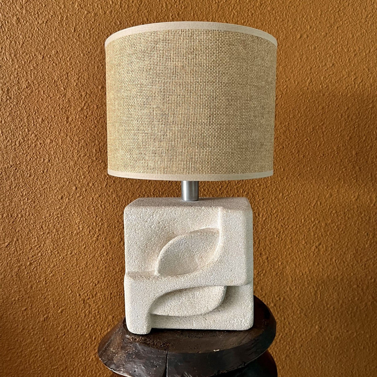 Lampe en pierre d’Albert Tormos circa 1960-photo-2