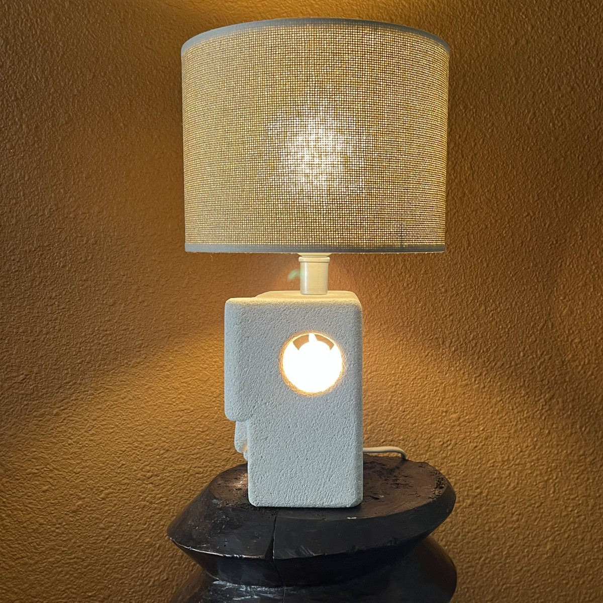 Lampe en pierre d’Albert Tormos circa 1960-photo-1