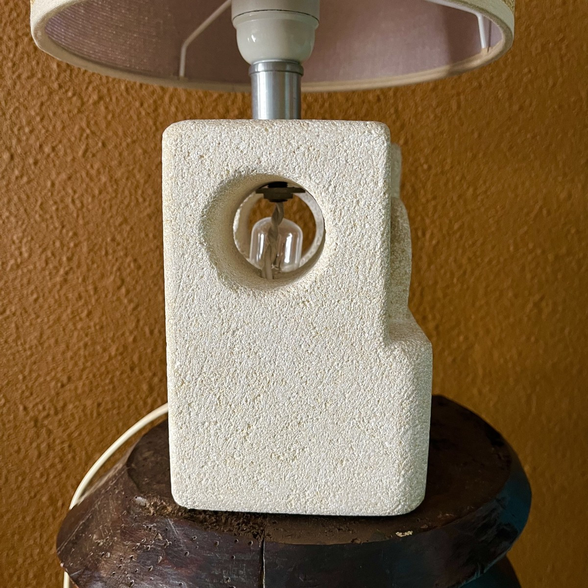 Lampe en pierre d’Albert Tormos circa 1960-photo-4