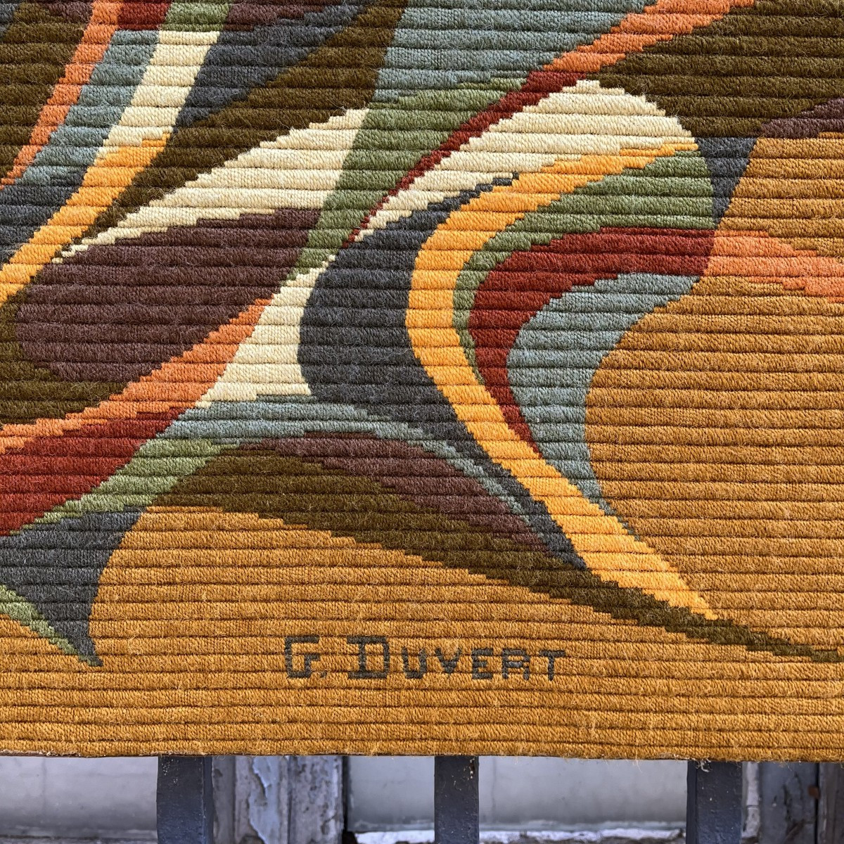 Tapestry “autumn” By Gilles Duvert, 20th Century-photo-4