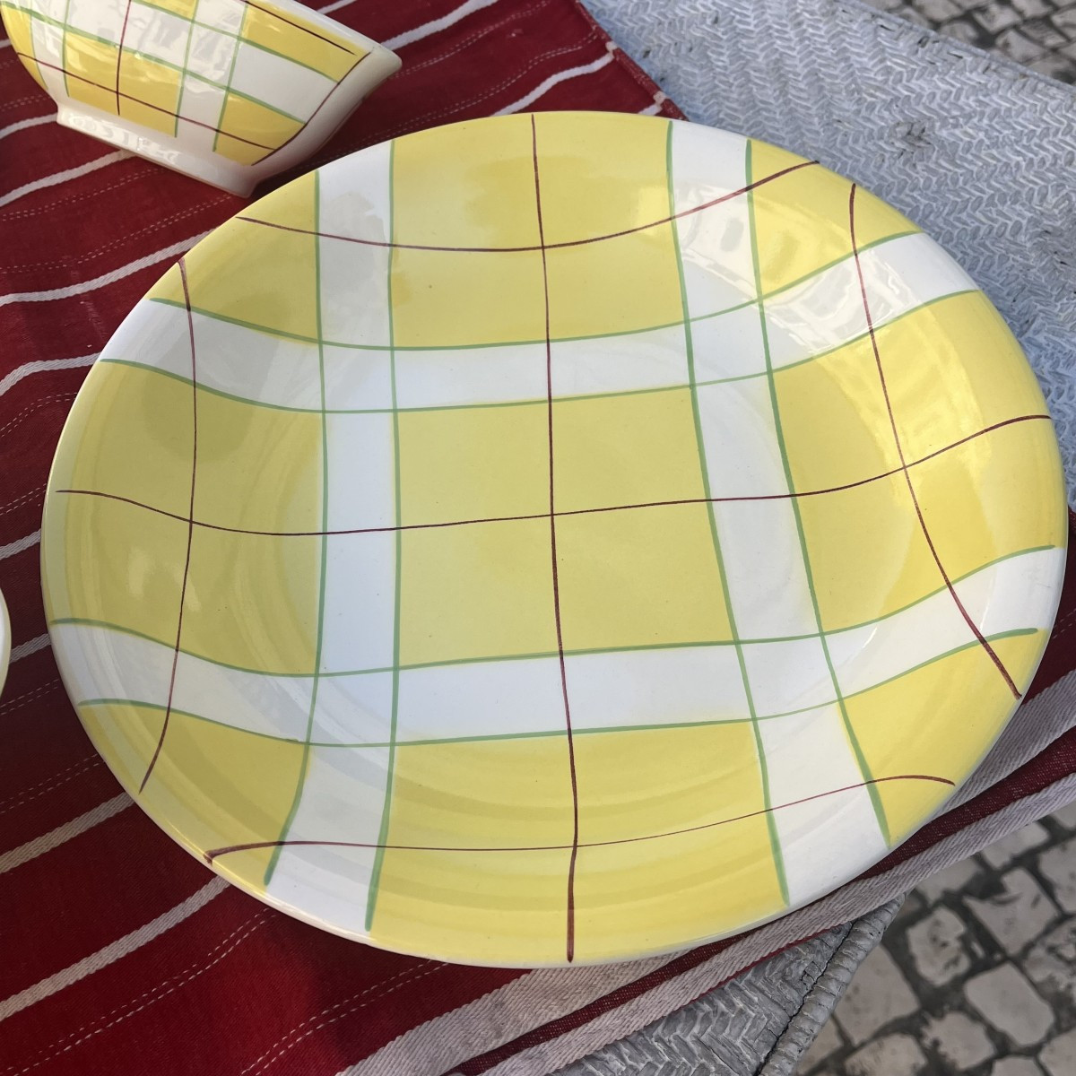 Salins Dinner Service, Hossegor Model, Yellow, 21 Pieces, 1950-60s-photo-3