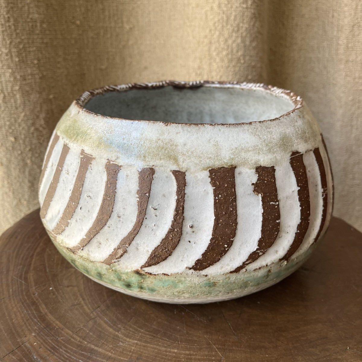 Ceramic Bowl By Albert Thiry, Vallauris Circa 1960-photo-2